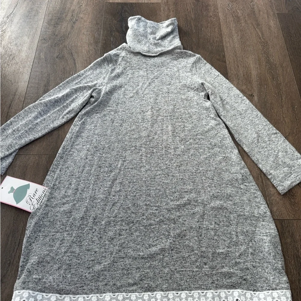 Rare Editions Gray Knit Dress, girl’s size 6, new with tags!